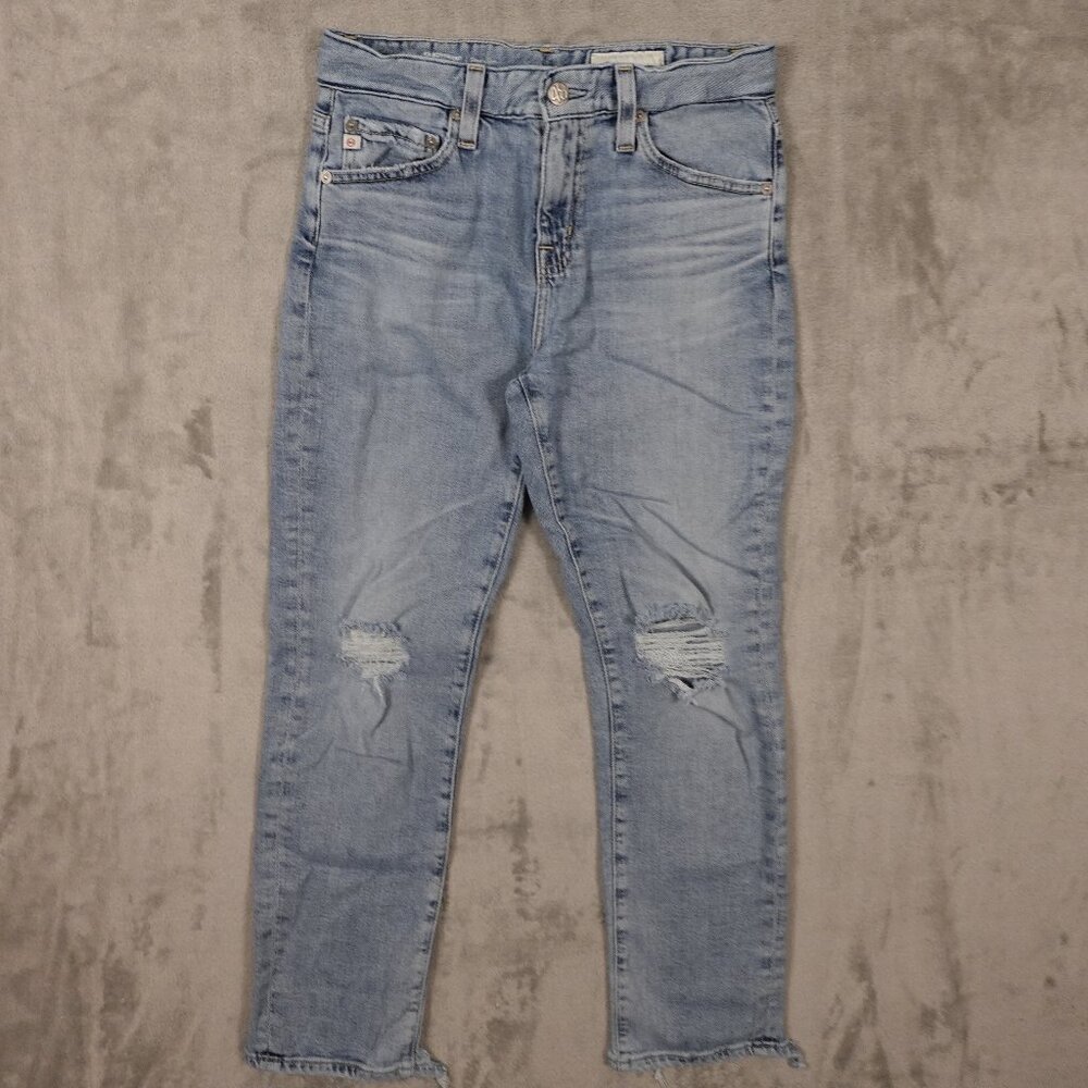 Adriano Goldschmied Jeans‎ Ex Boyfriend Slouchy Slim Women's 25 Blue Distressed